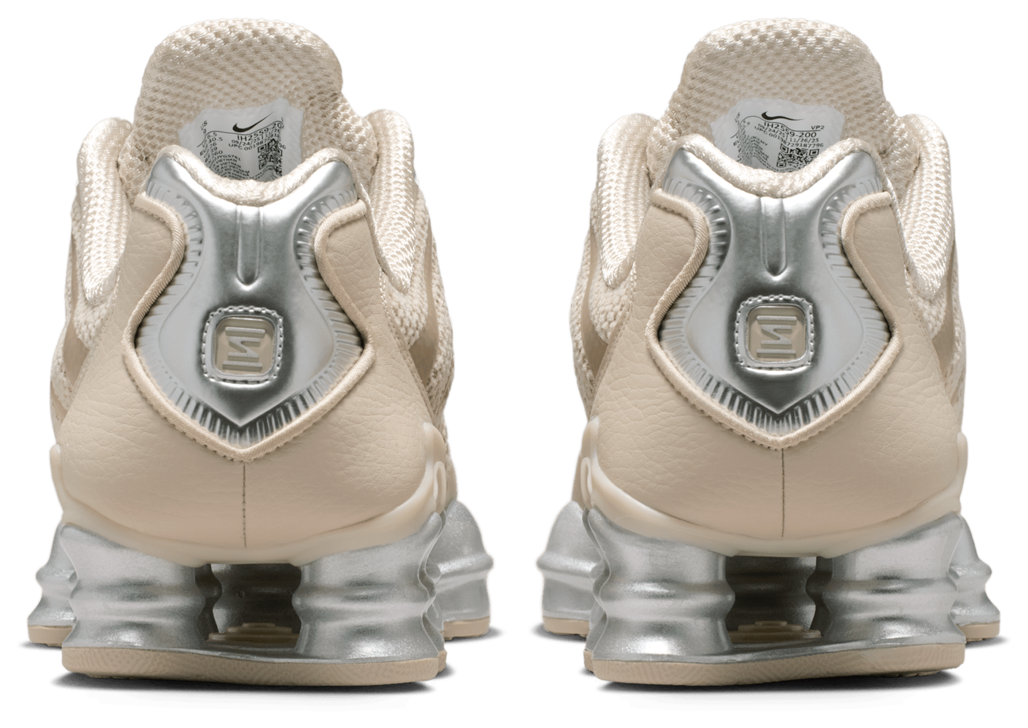 Nike Shox TL - Cream Ii/Mtlc Silver/Black - Image 3