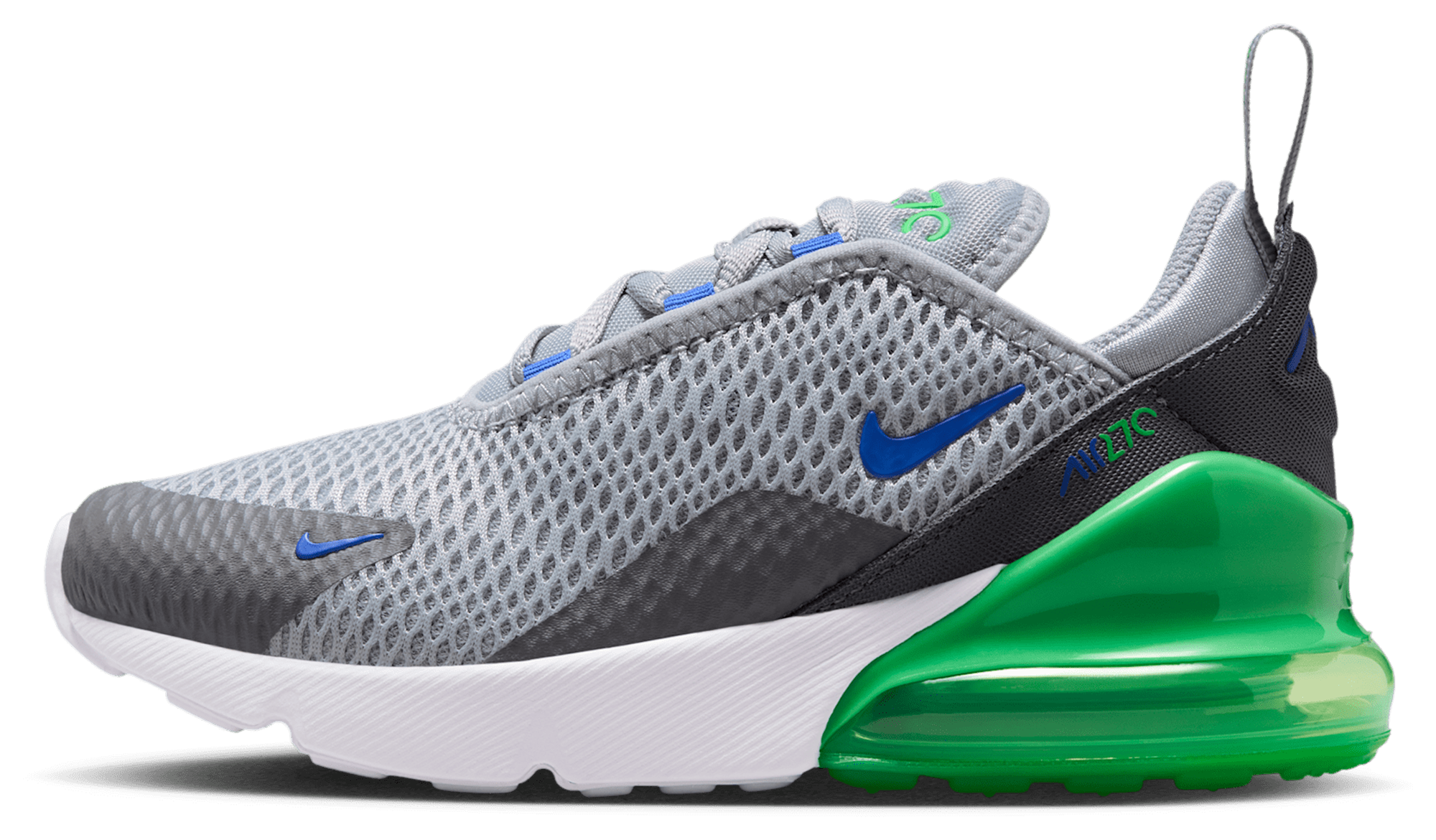 Nike Air Max 270 童款 - Wolf Grey/Racer Blue/Smoke Grey - Image 2