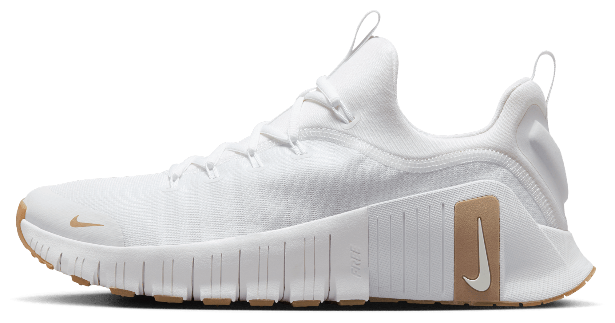 Nike Free Metcon 6 - White/Gum Lt Brown/Hemp - Image 2