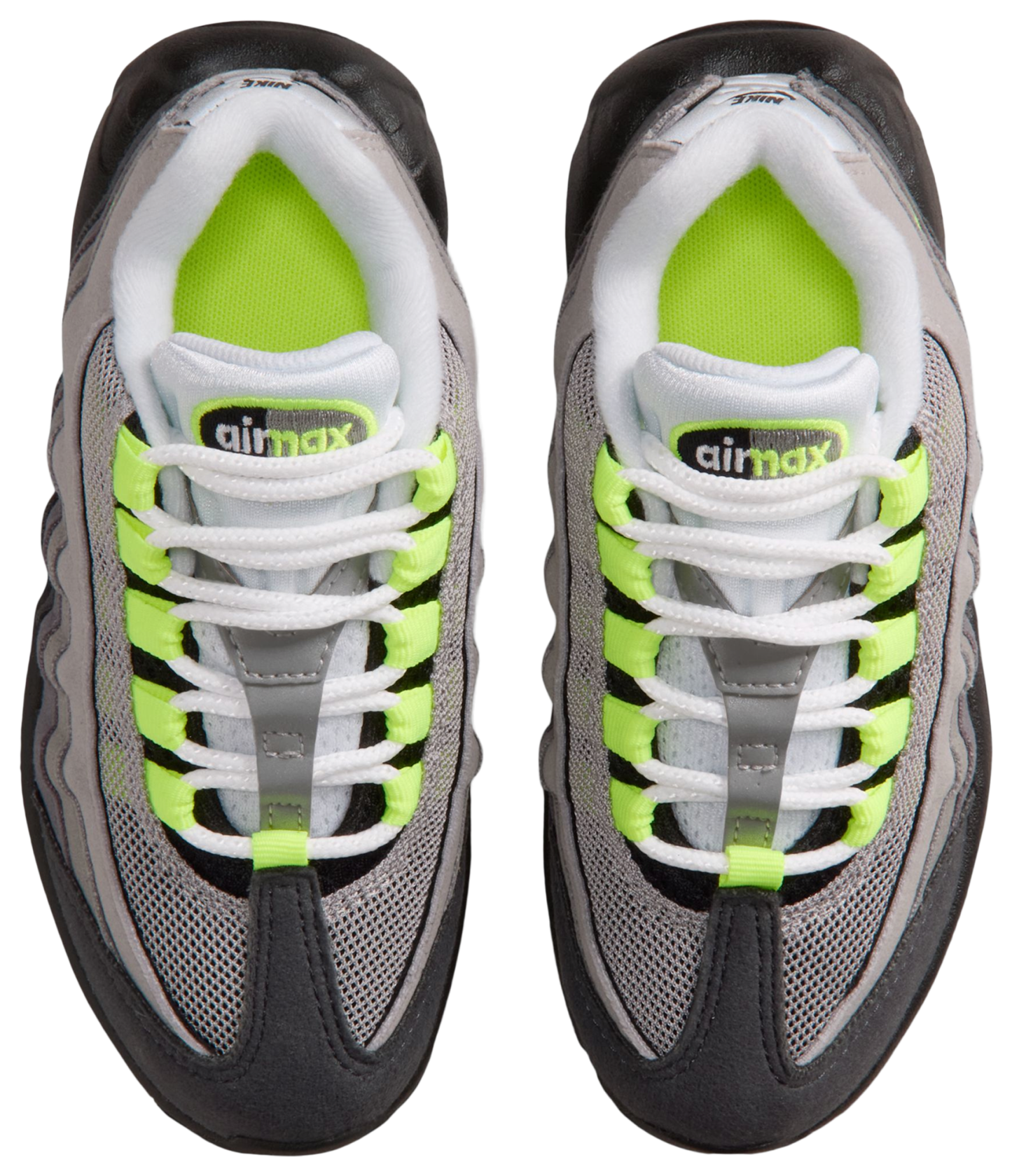 Nike Air Max 95 童款 - Black/Neon Yellow/Anthracite - Image 4