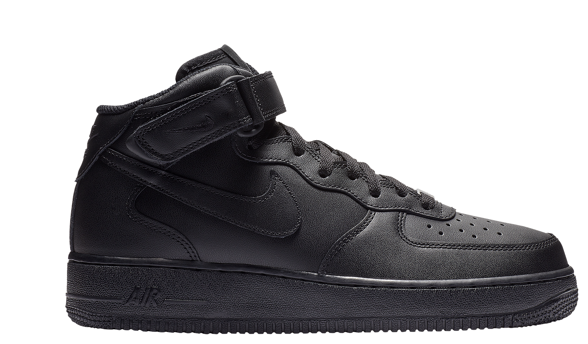 Nike Air Force 1 Mid '07 LE - Black/Black - Image 1