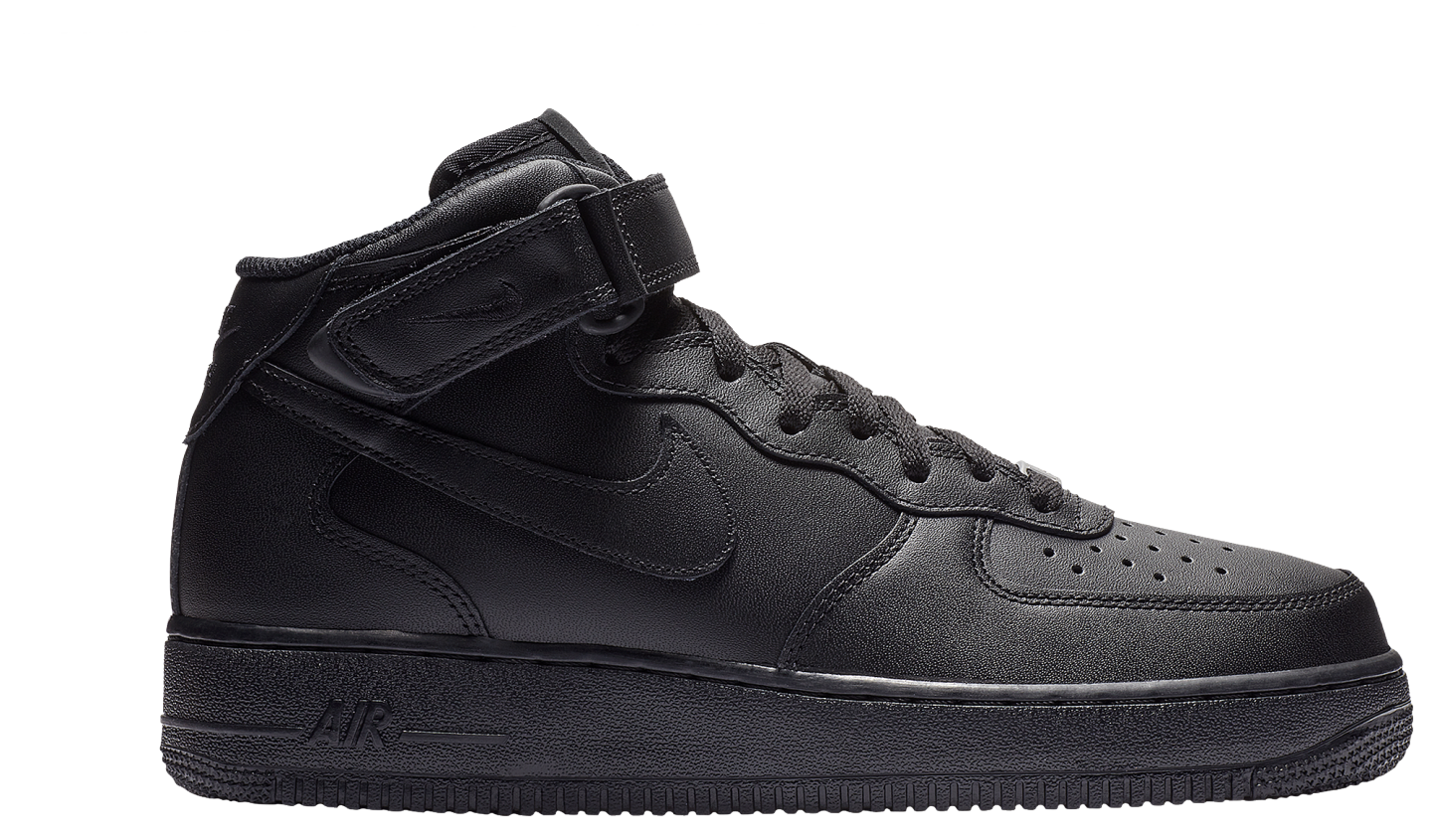 Nike Air Force 1 Mid '07 LE - Black/Black - Image 1