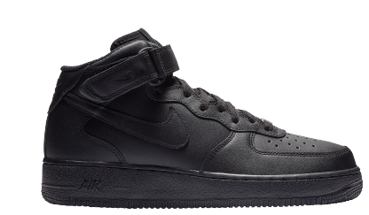 Nike Air Force 1 Mid '07 LE - Black/Black - Image 1