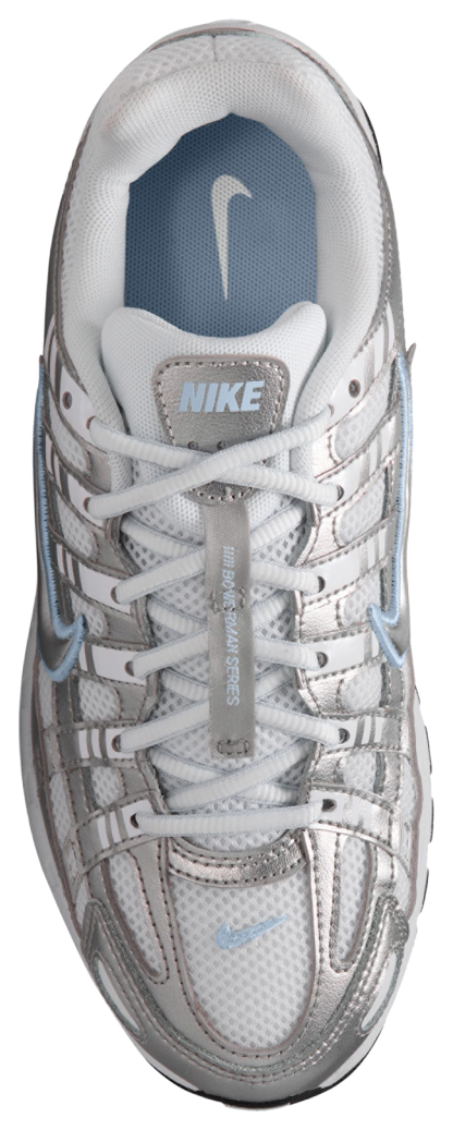 Nike P-6000 童款 - Metallic Silver/Blue/White - Image 3