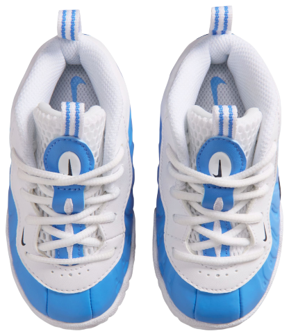 Nike Little Posite Pro 童款 - University Blue/White/Midnight Navy - Image 4