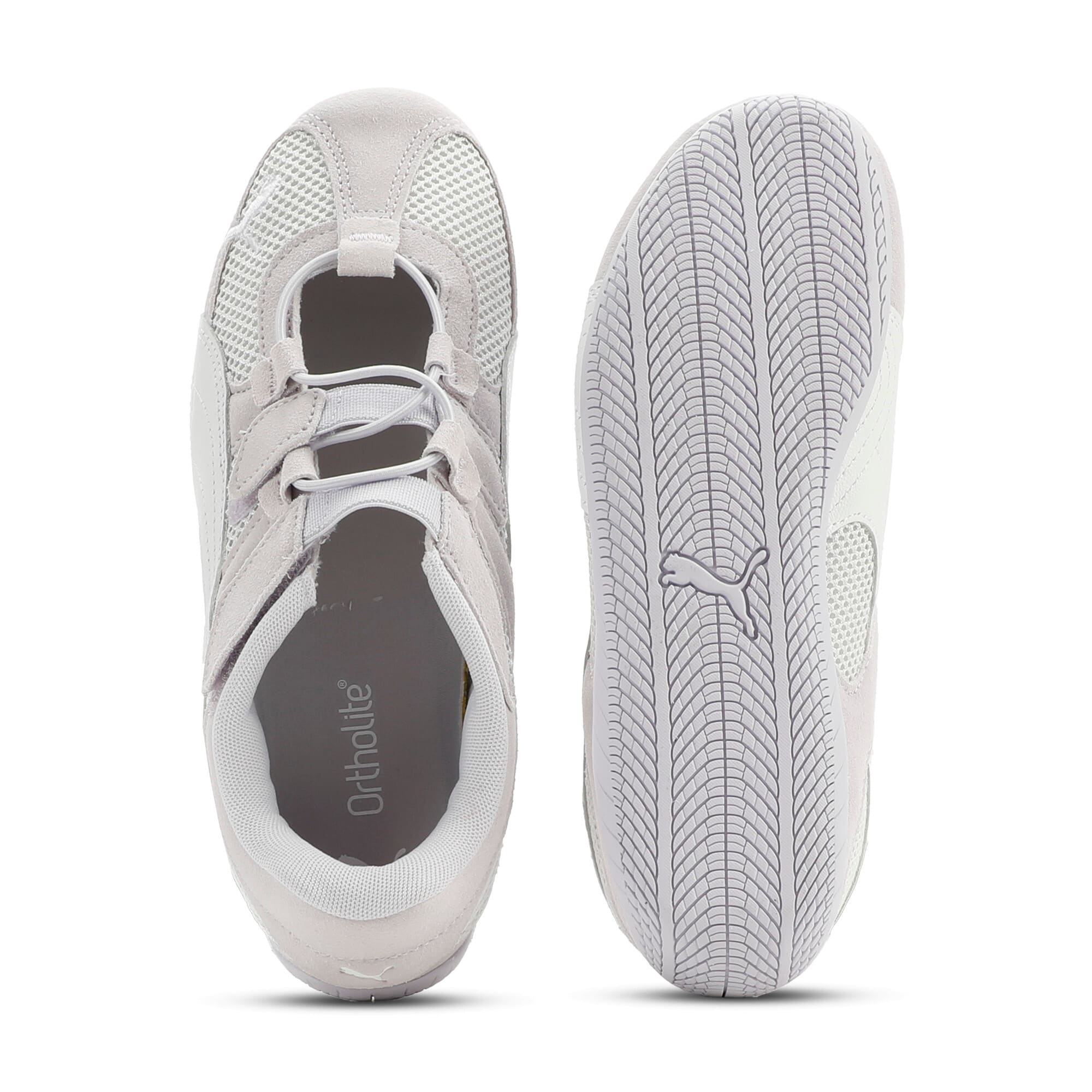 Speedcat Go Big Kids' Easy On Sneakers - Spring Lavender-PUMA White-Feather Gray - 4