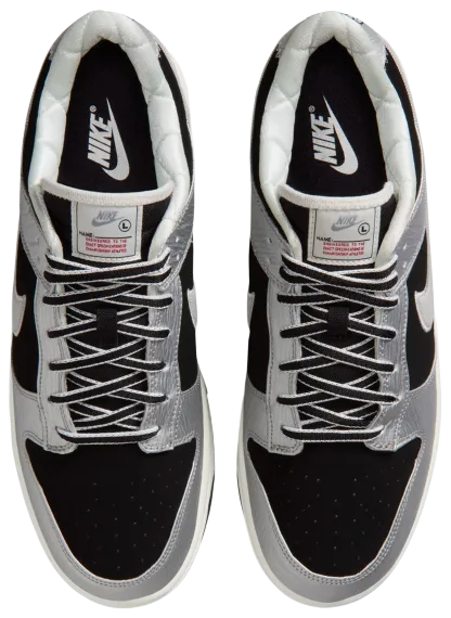 Nike Dunk Low - Black/Silver/Red - Image 4