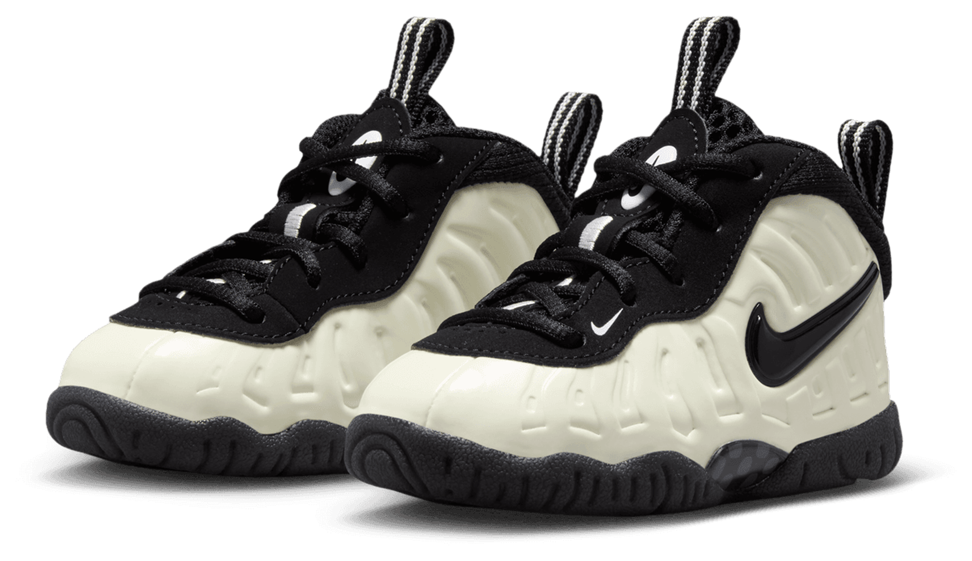 Nike Little Posite Pro - Kids - White/Black/Summit White - Image 6