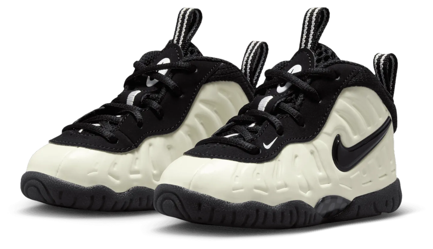 Nike Little Posite Pro - Kids - White/Black/Summit White - Image 6