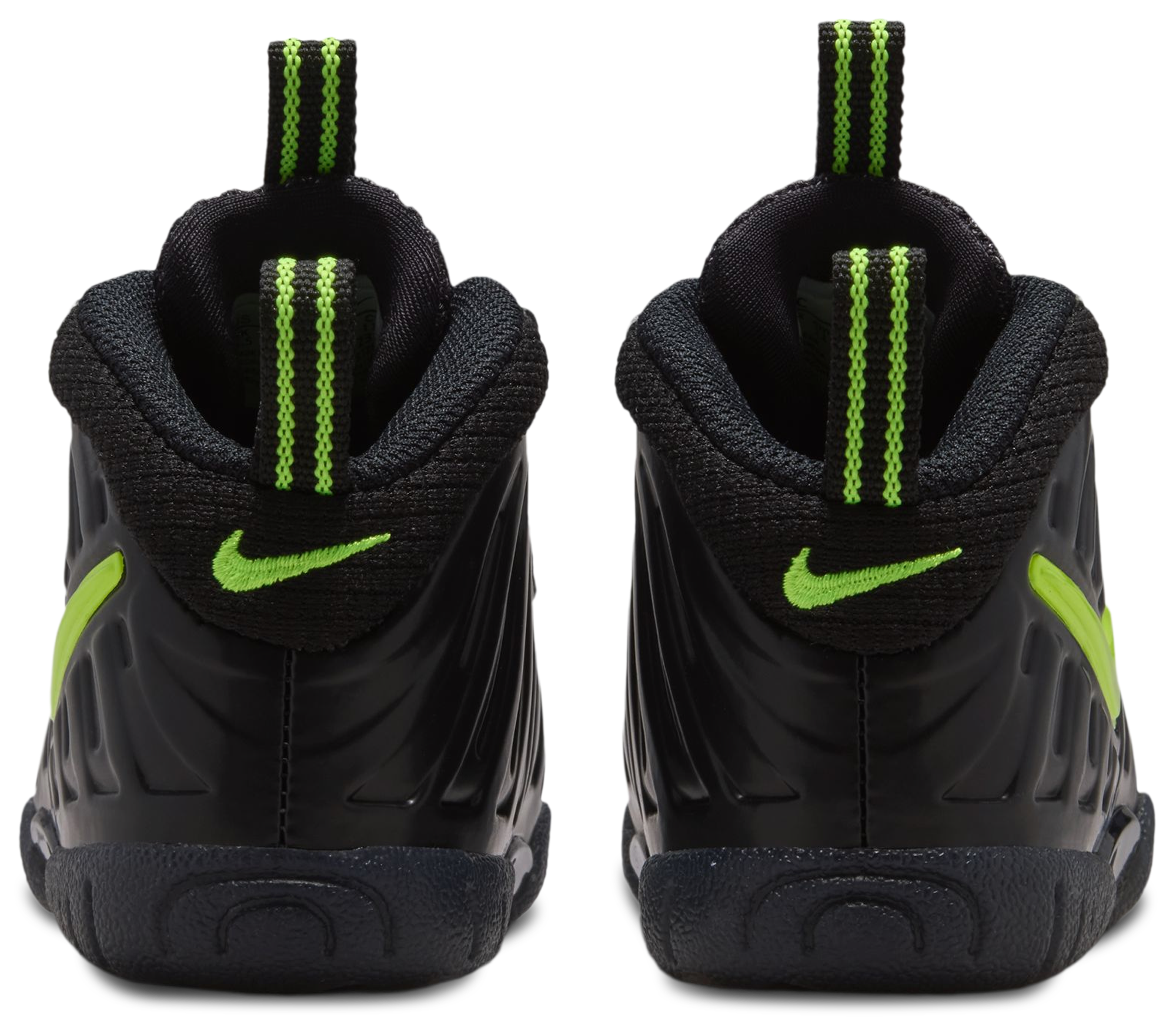 Nike Little Posite Pro 童款 - Voltage Yellow/Black - Image 3