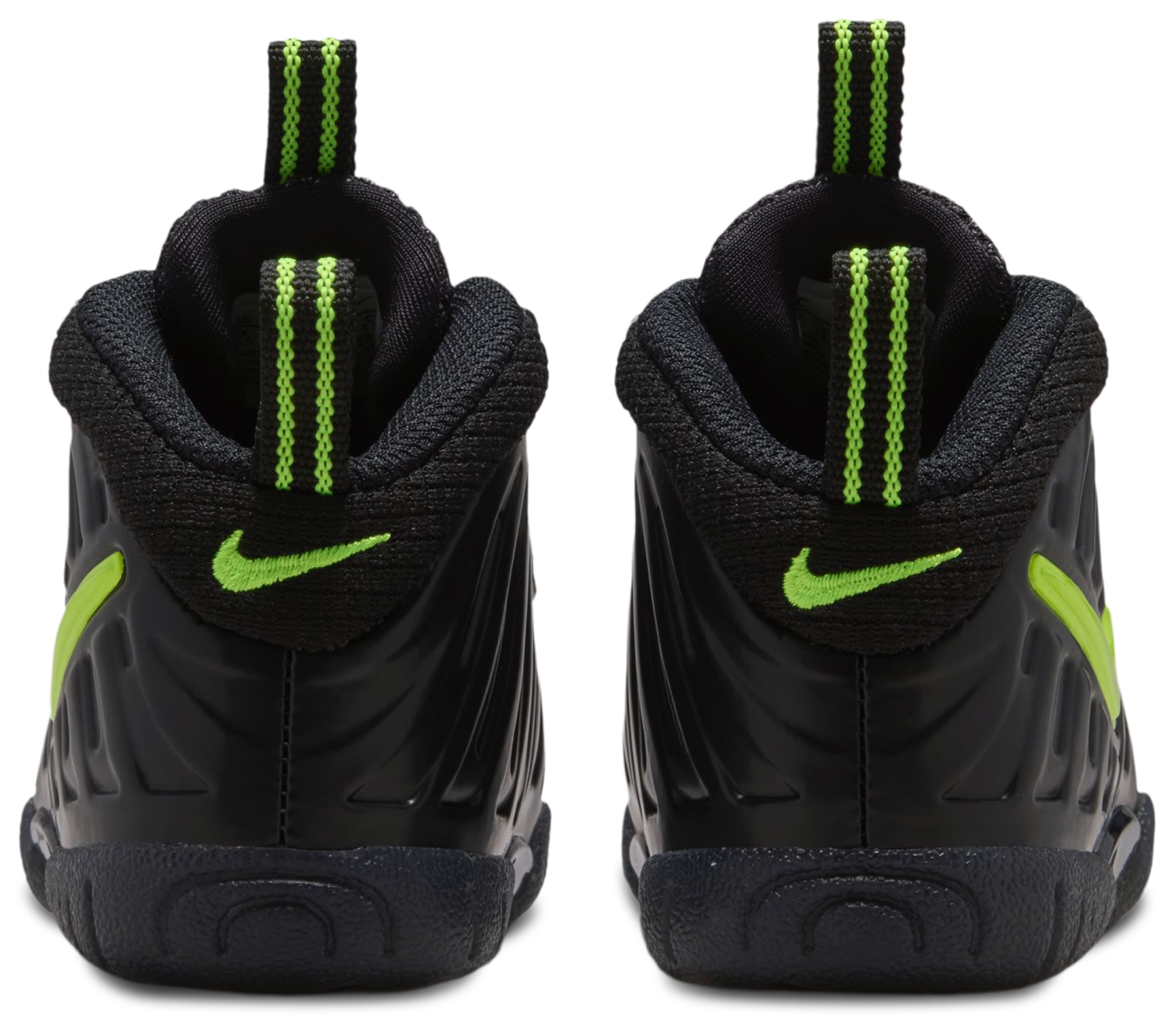 Nike Little Posite Pro 童款 - Voltage Yellow/Black - Image 3