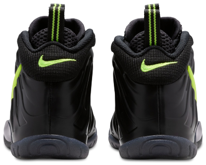 Nike Little Posite Pro 童款 - Black/Voltage Yellow - Image 3