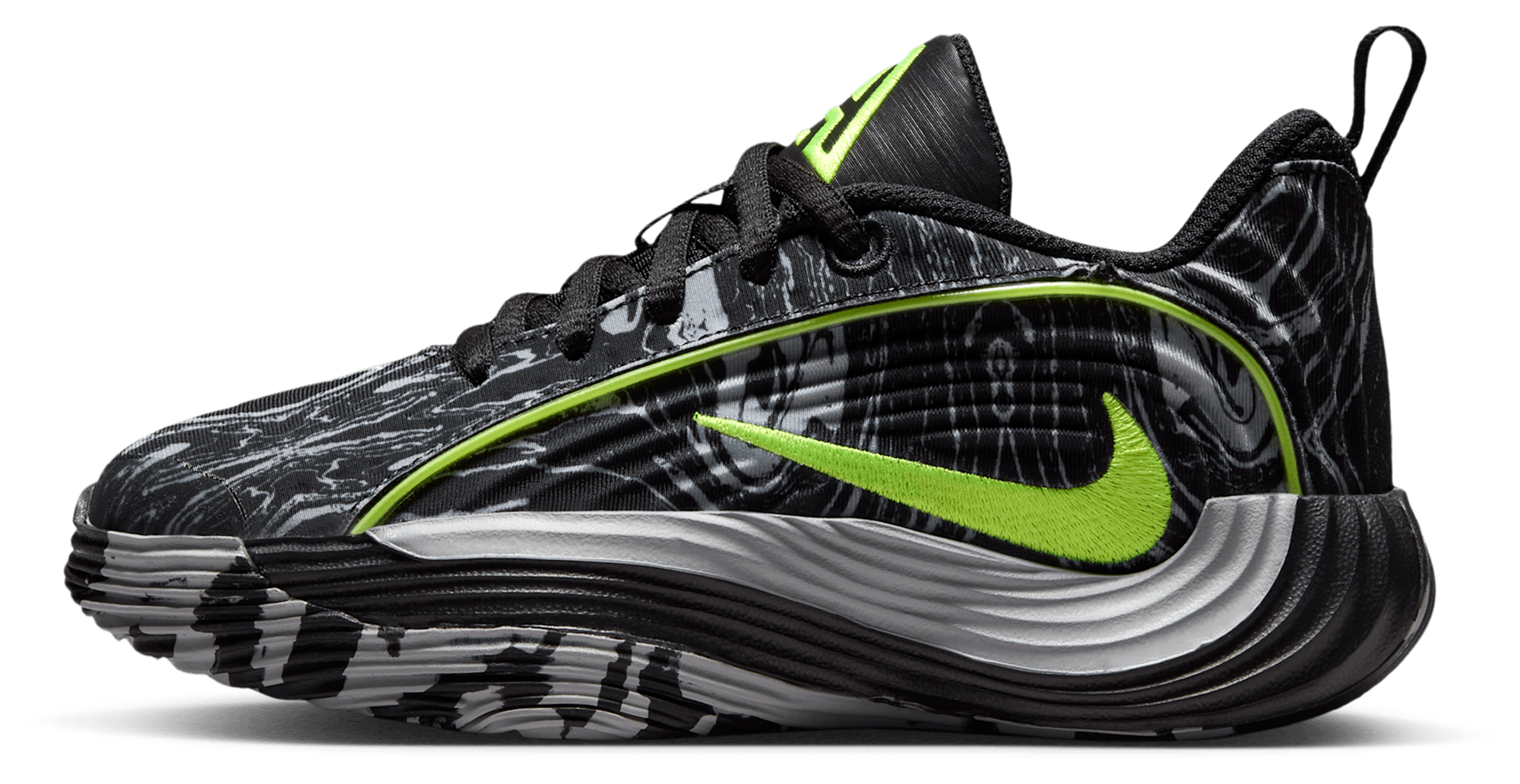 Nike Giannis Immortality 5 童款 - Black/Volt/Lt Smoke Grey - Image 2