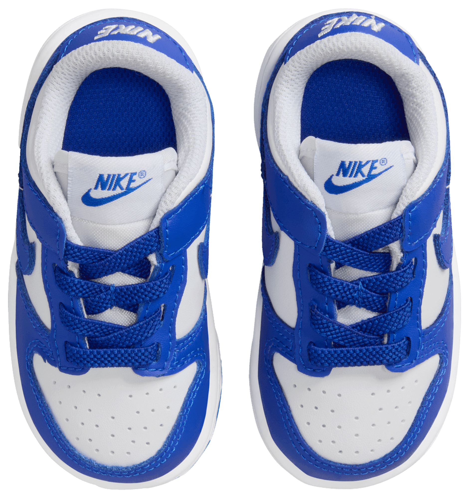 Nike Dunk Low 童款 - White/Blue - Image 4