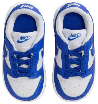 Nike Dunk Low 童款 - White/Blue - Image 4