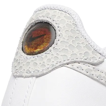 Nike Air Force 1 Low 童款 - White/Orange/Grey - Image 7