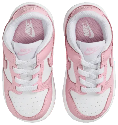 Nike Dunk Low 童款 - Soft Pink/White - Image 4