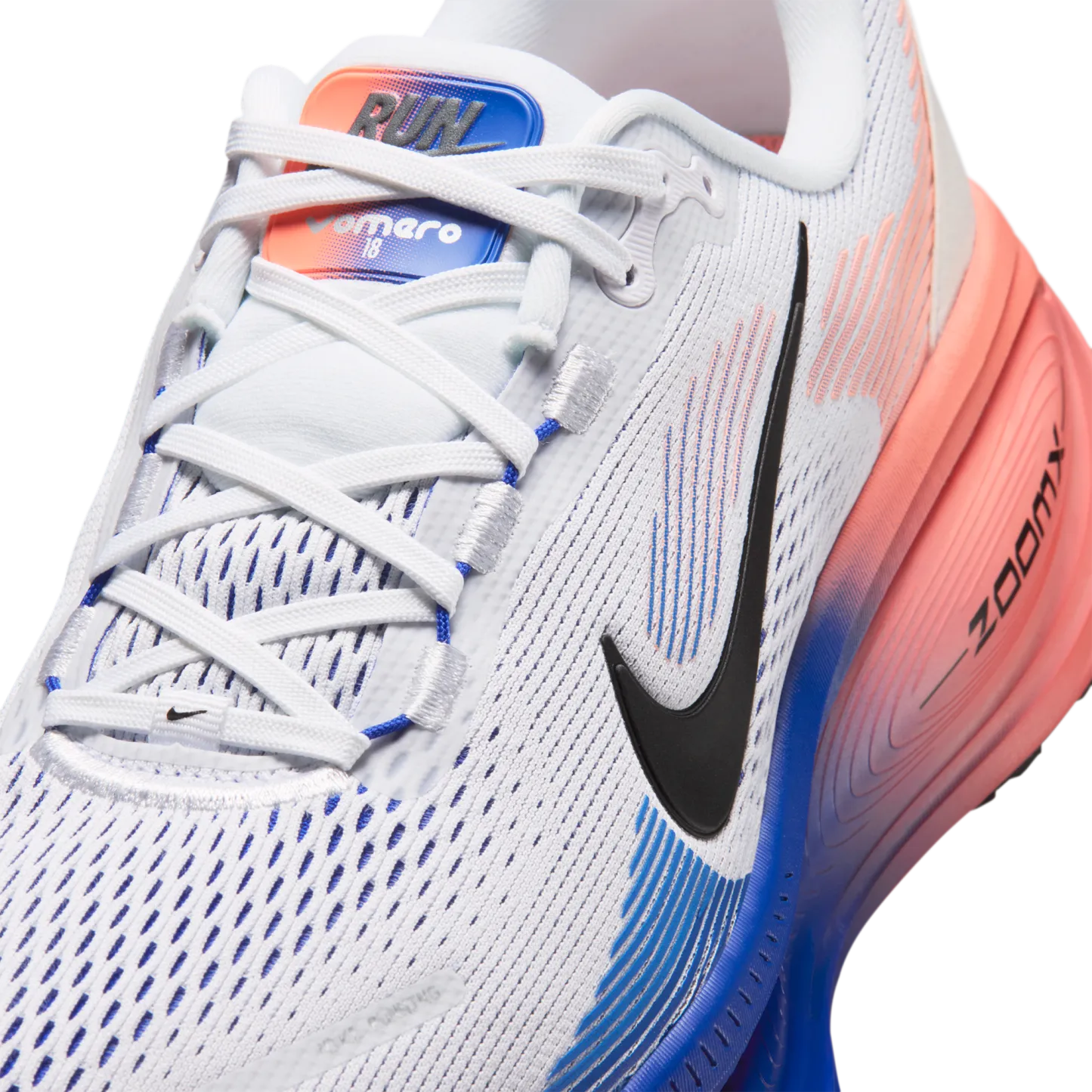 Nike Vomero 18 - White/Black/Racer Blue - Image 7