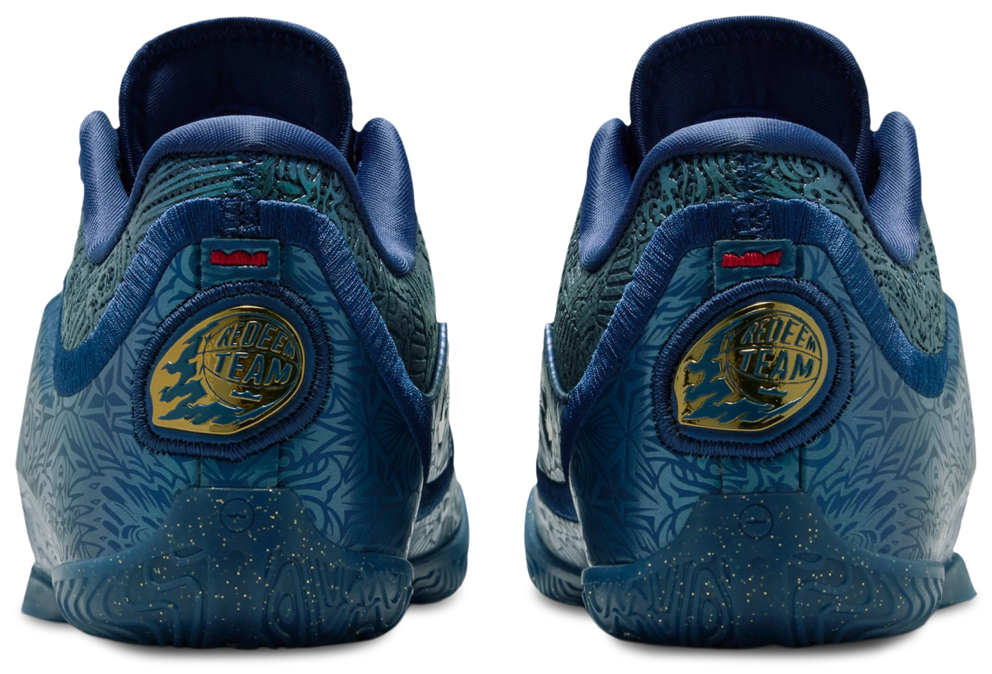 Nike LeBron XXIII 童款 - Midnight Navy/Metallic Gold/University Red - Image 3