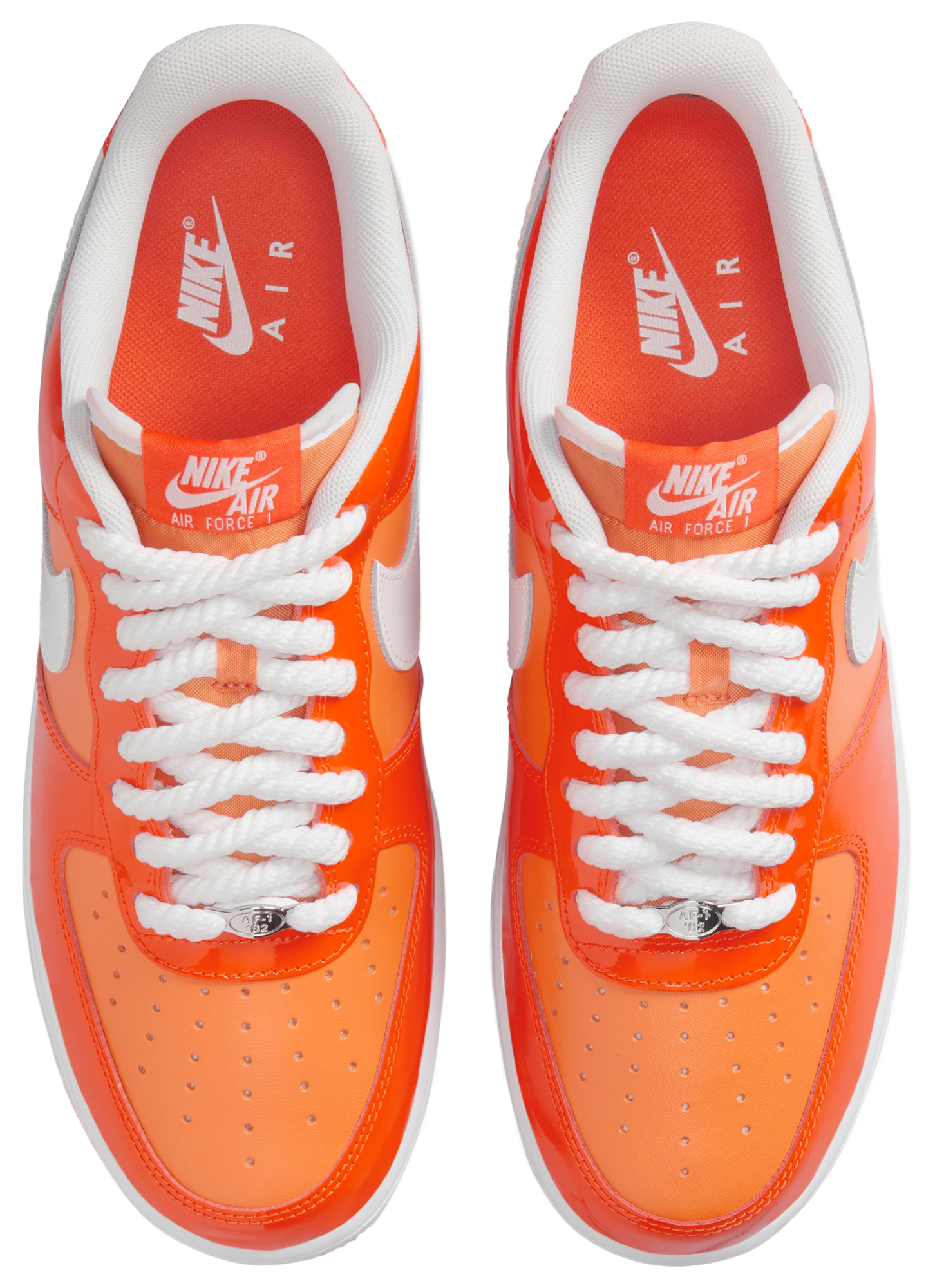 Nike Air Force 1 '07 LV8 Edge - Safety Orange/White - Image 4