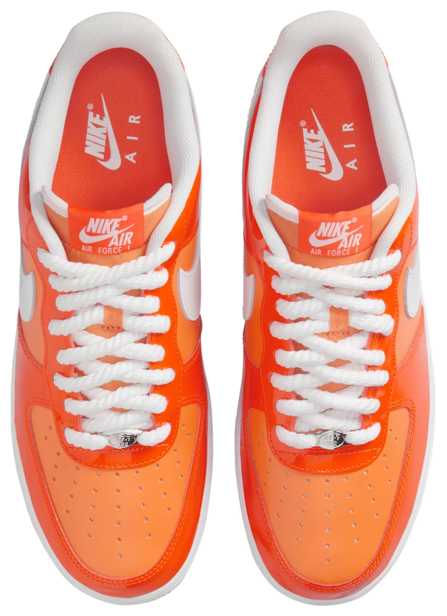 Nike Air Force 1 '07 LV8 Edge - Safety Orange/White - Image 4
