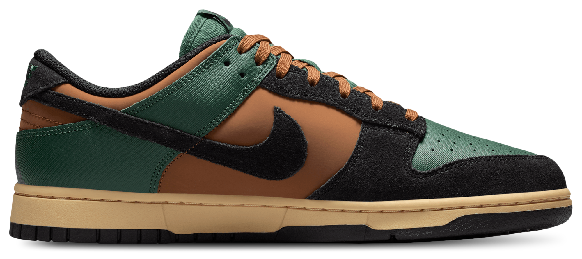 Nike Dunk Low Retro - Black/Fir/Light British Tan - Image 1