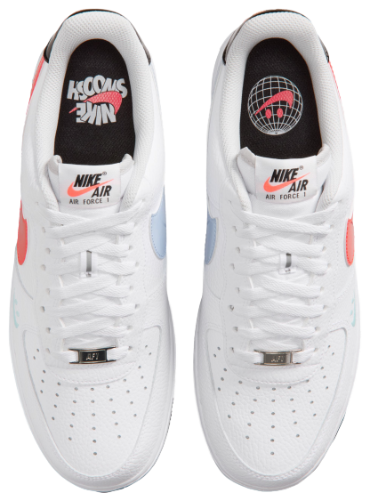 Nike Air Force 1 '07 - White/Black/Flash Crimson - Image 4