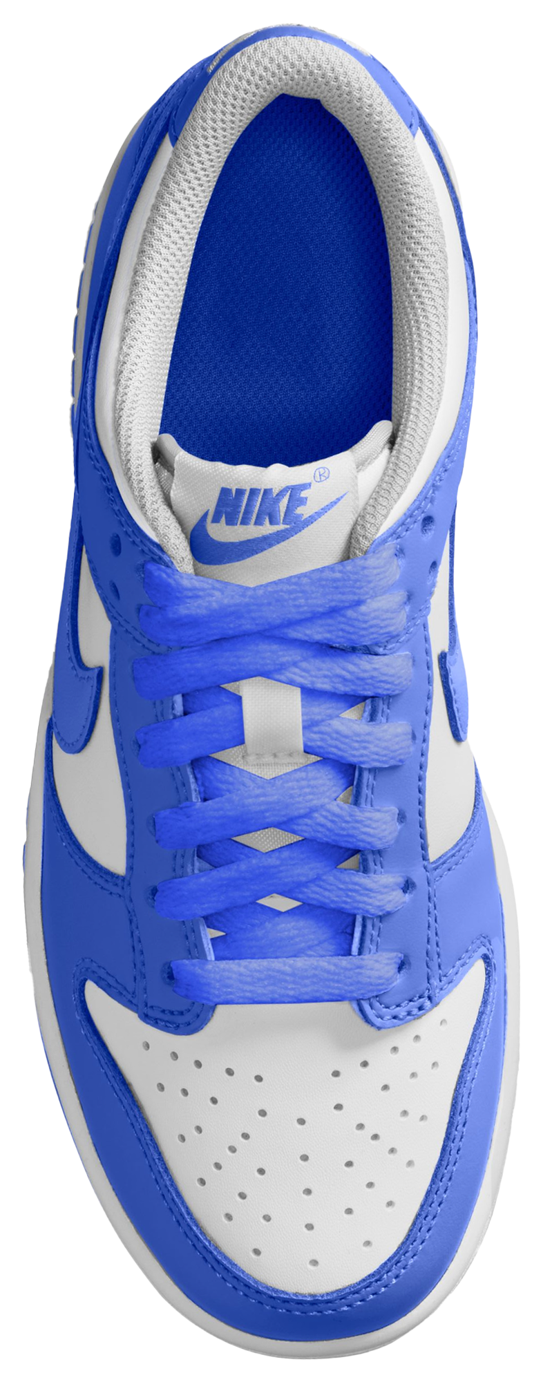 Nike Dunk Low 童款 - Hyper Blue/White - Image 3