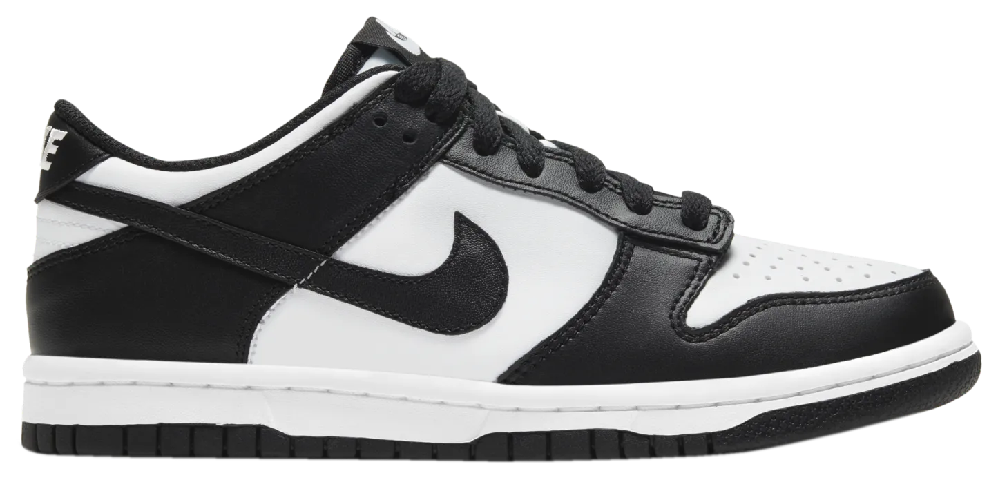 Nike Dunk Low 童款 - White/Black - Image 1