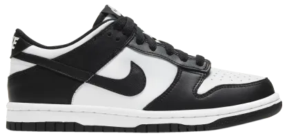 Nike Dunk Low 童款 - White/Black - Image 1
