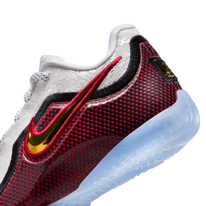 Nike LeBron XXIII 童款 - University Red/White/Metallic Gold - Image 8