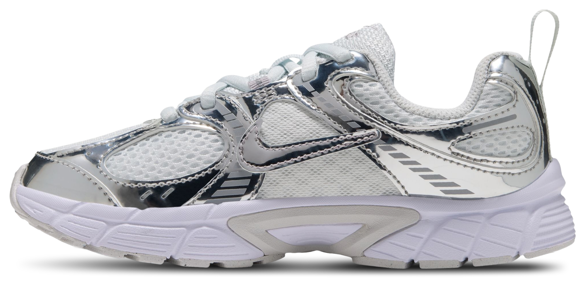Nike V5 RNR Shine 童款 - White/Silver/Grey - Image 2