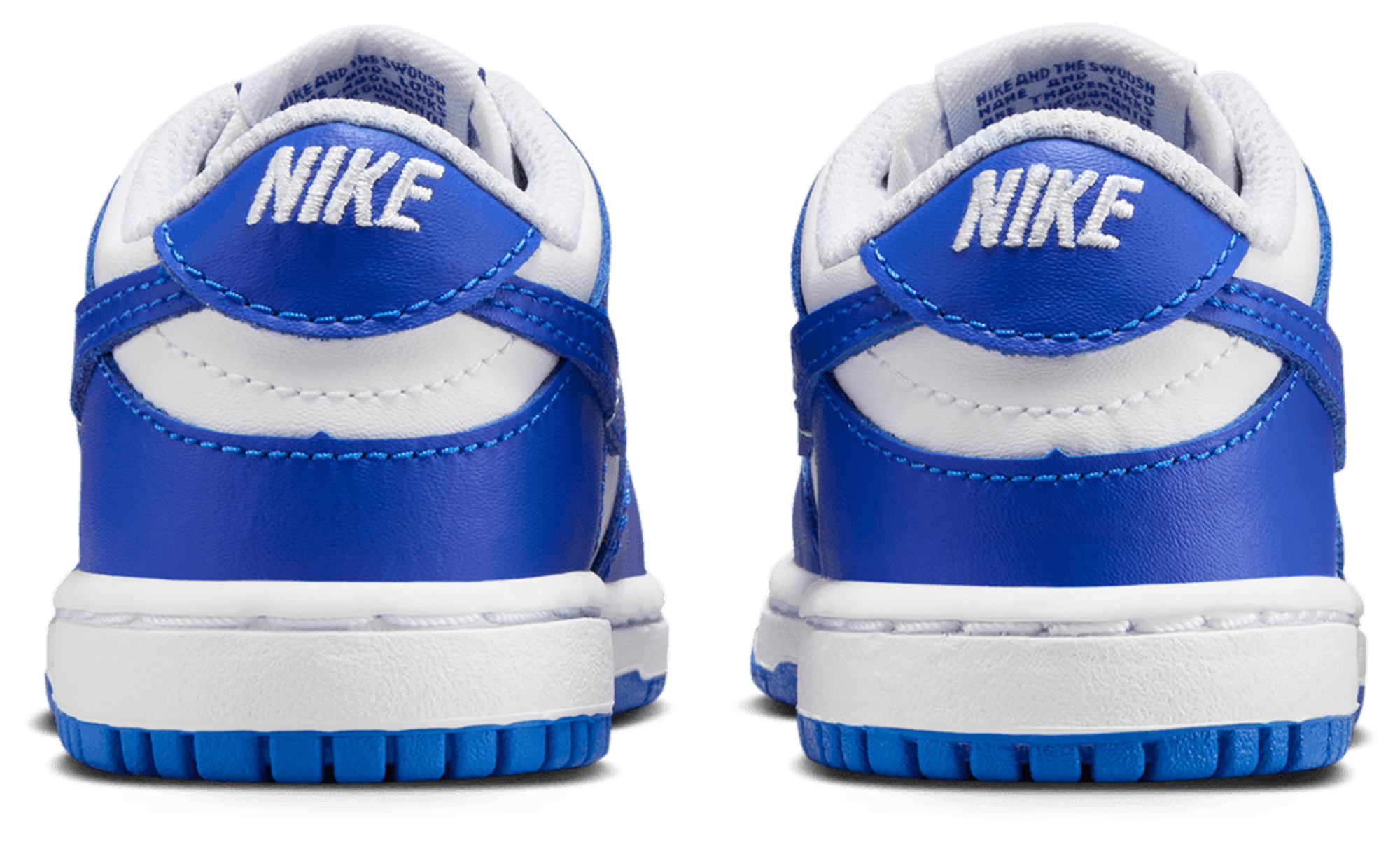 Nike Dunk Low 童款 - White/Blue - Image 3