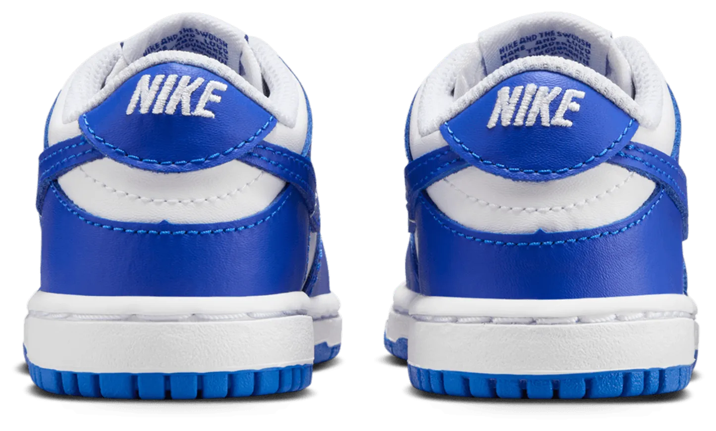 Nike Dunk Low 童款 - White/Blue - Image 3