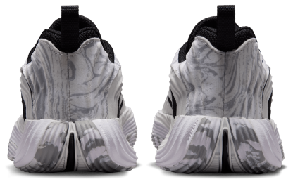 Nike Giannis Immortality 5 童款 - White/Metallic Silver/Off White - Image 3