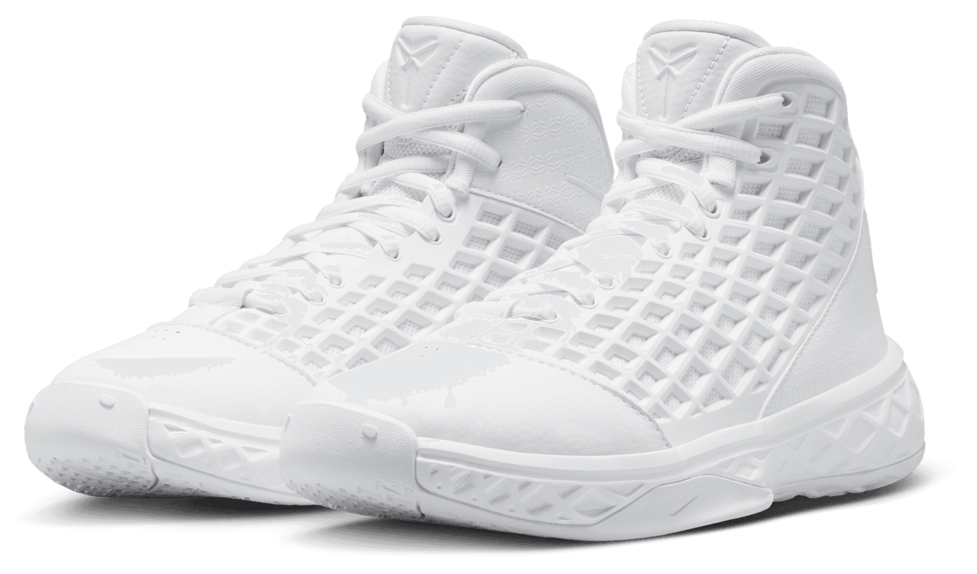 Nike Kobe 3 High Halo 童款 - White/White/White - Image 6