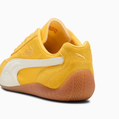 Speedcat Nylon Men's Sneakers - Yellow Sizzle-PUMA White - 5