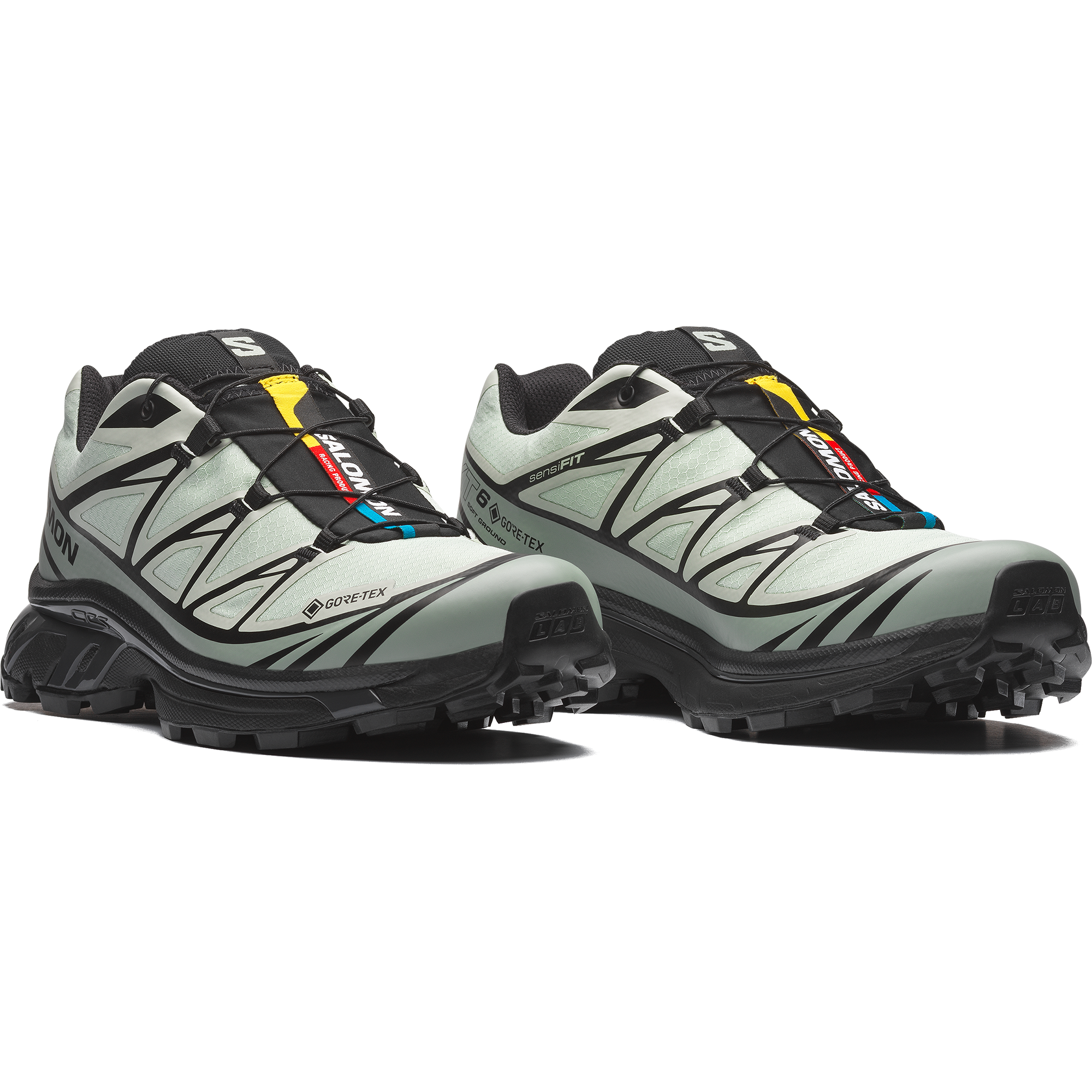 Salomon XT-6 GORE-TEX - Sea Foam / Green Milieu / Black - View 4
