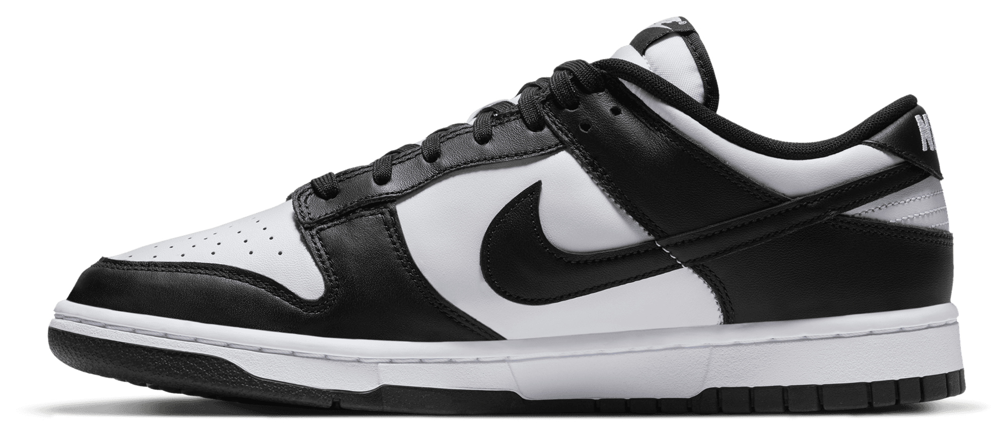 Nike Dunk Low Retro - White/White/Black - Image 2