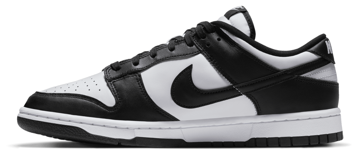 Nike Dunk Low Retro - White/White/Black - Image 2