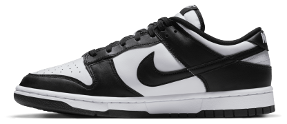 Nike Dunk Low Retro - White/White/Black - Image 2