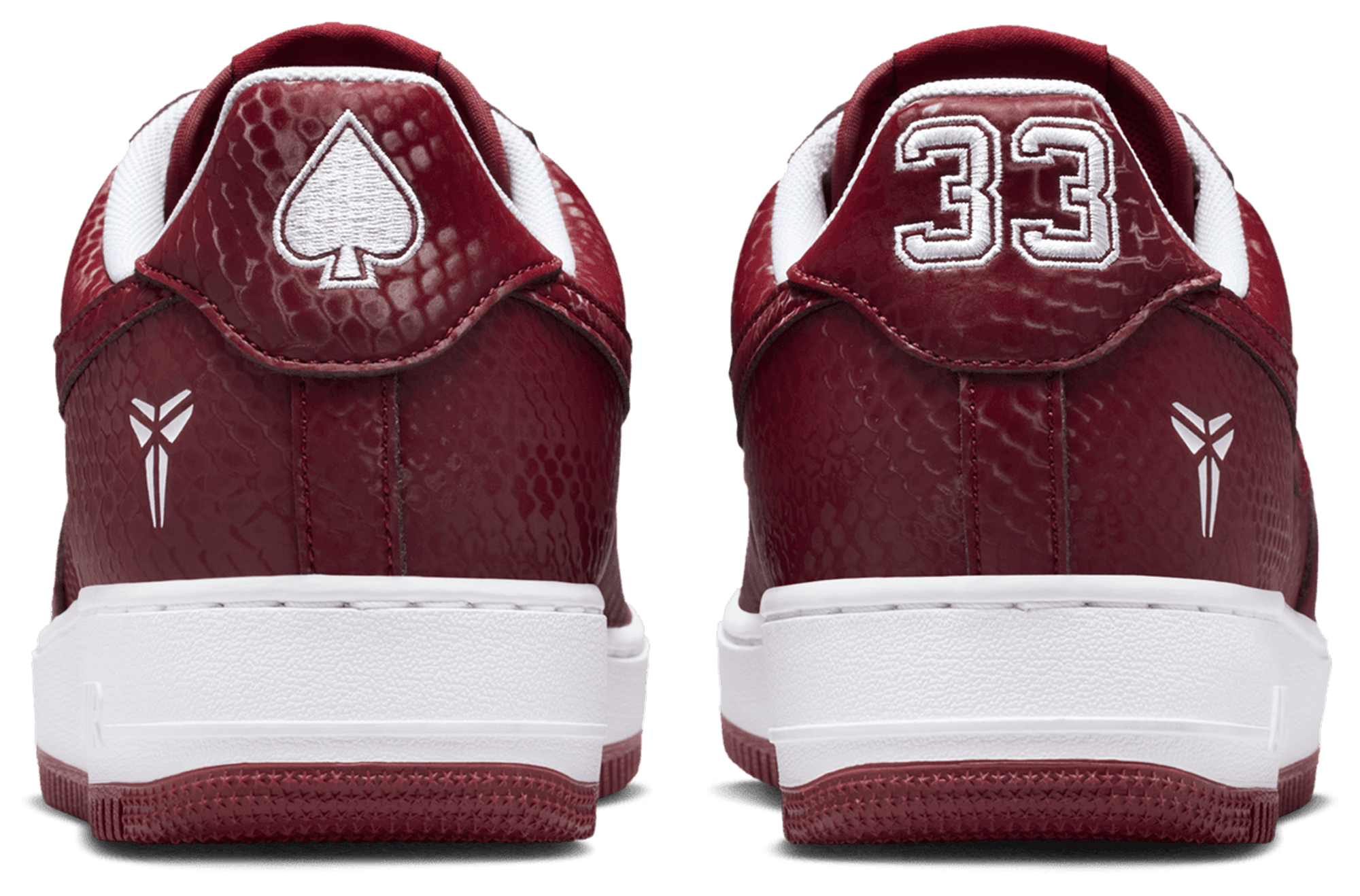 Nike Kobe Air Force 1 Low - Team Red/White - Image 3
