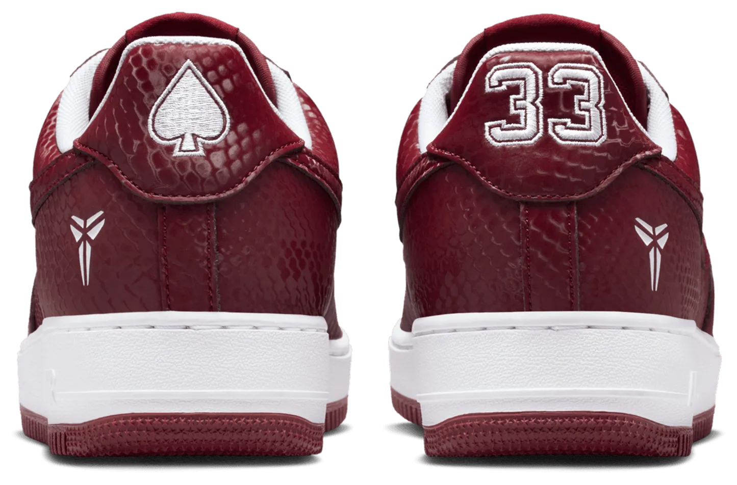 Nike Kobe Air Force 1 Low - Team Red/White - Image 3
