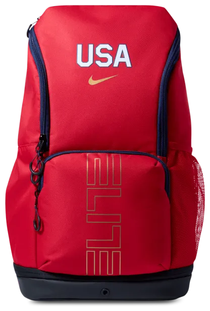 Nike Varsity Elite Backpack - Black/University Red/Metallic Gold - Image 1