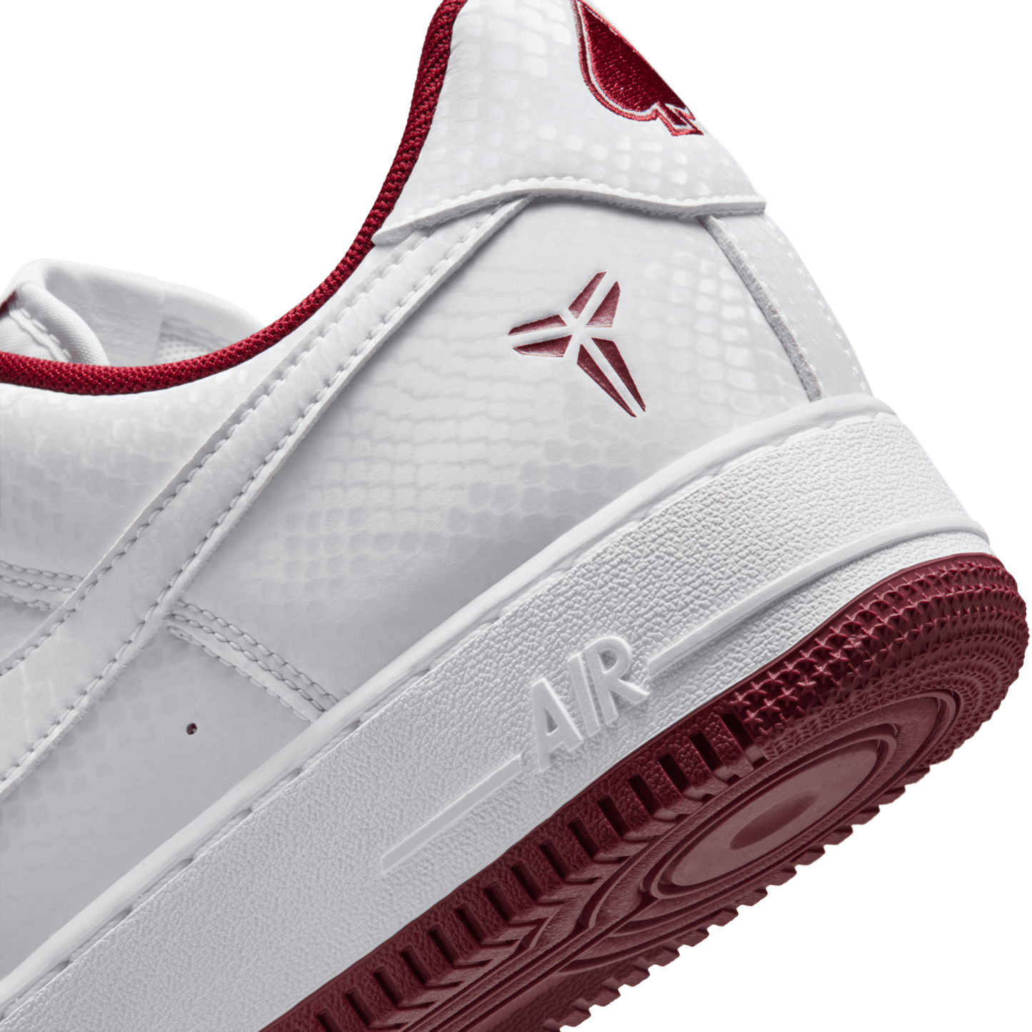 Nike Kobe Air Force 1 Low - Team Red/White - Image 8