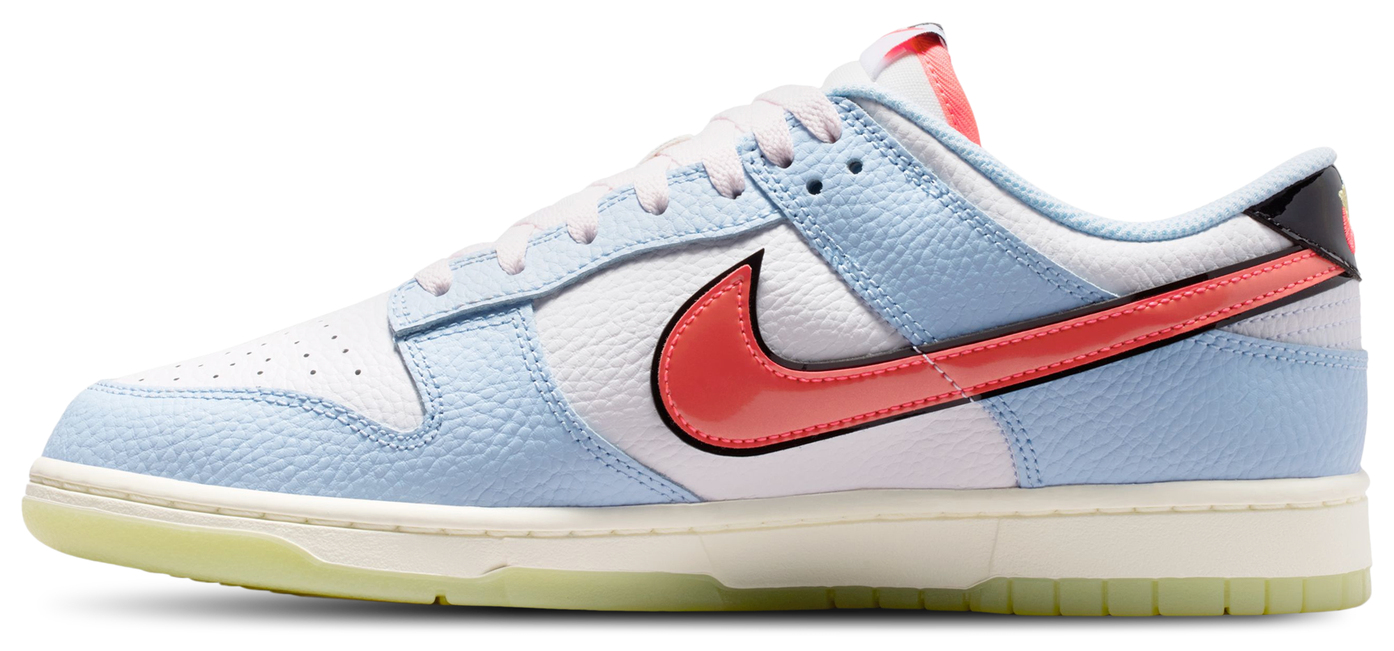 Nike Dunk Low - Hydrogen Blue/Flash Crimson/White - Image 2