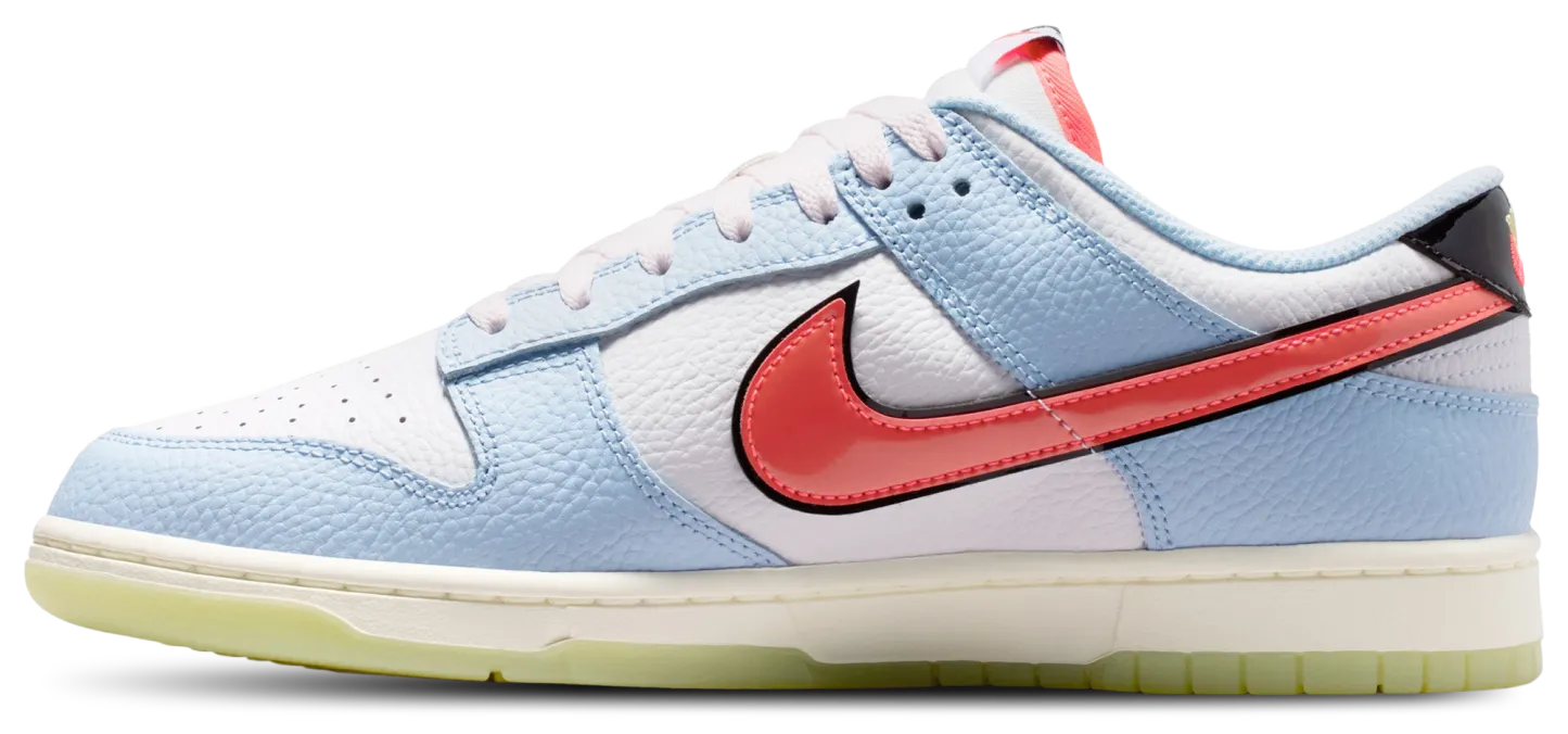 Nike Dunk Low - Hydrogen Blue/Flash Crimson/White - Image 2