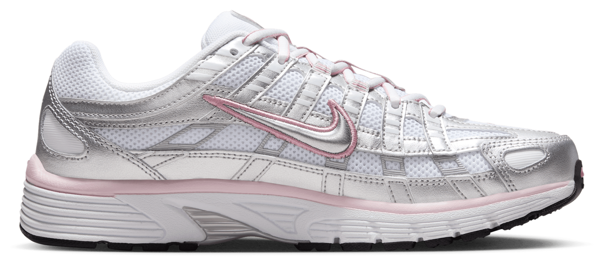 Nike P-6000 - White/Mtlc Silver/Elemental Pink - Image 1