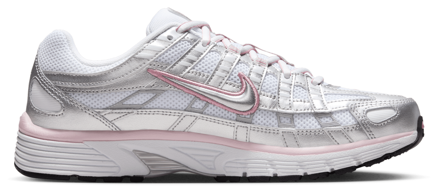 Nike P-6000 - White/Mtlc Silver/Elemental Pink - Image 1