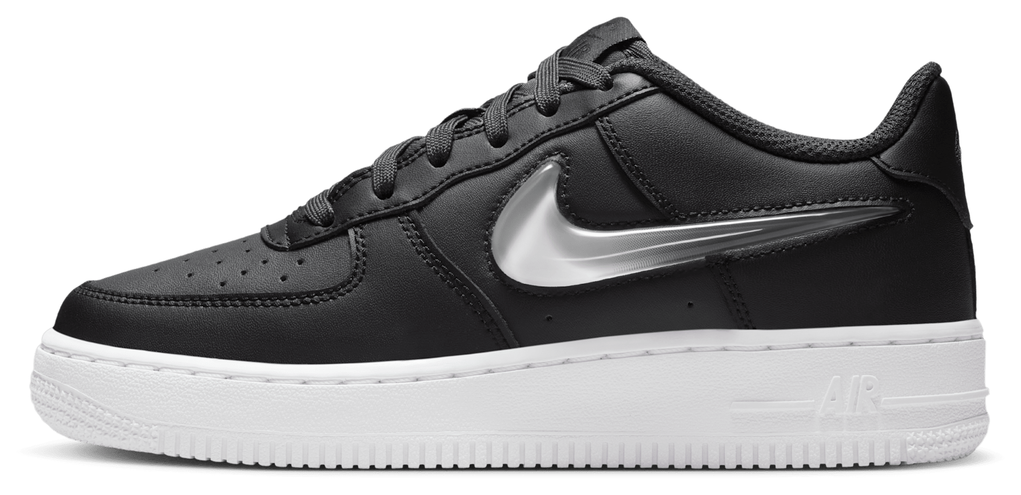 Nike Air Force 1 童款 - Vast Grey/Dark Smoke Grey/Black - Image 2